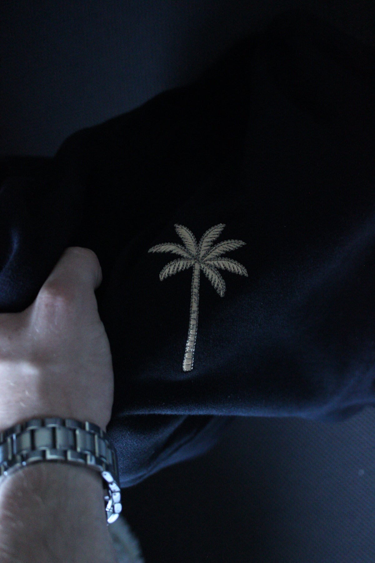 Brixon Palms Heavyweight Oversized Hoodie - Onyx Black